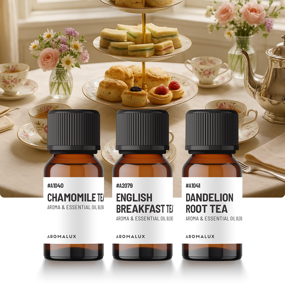 The Tea Party Diffuser Oil Bundle – 3 Comforting Scents at 20% off