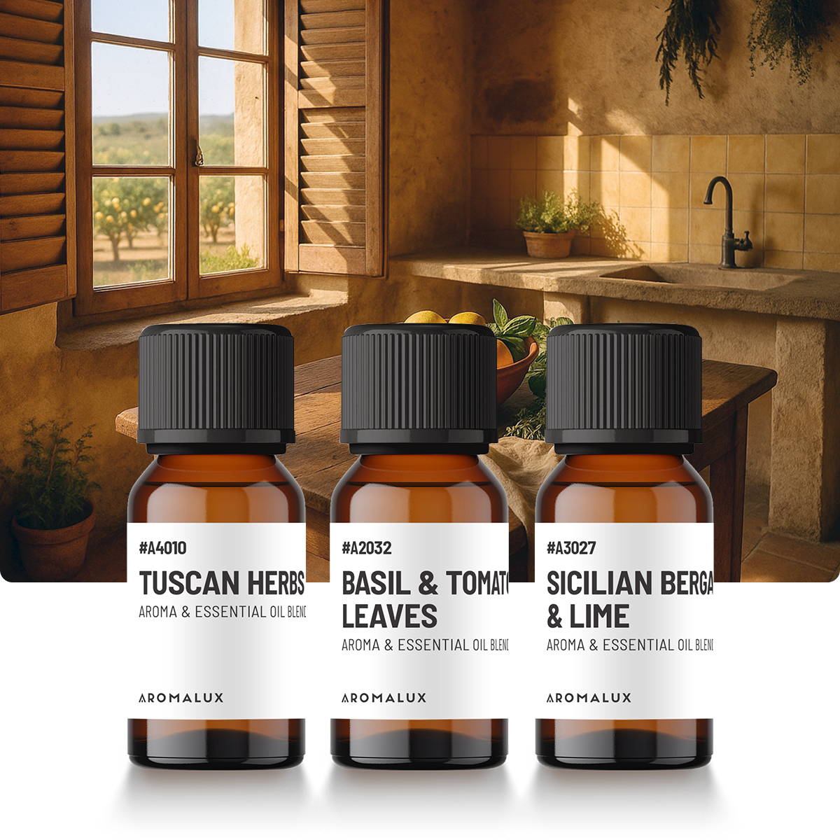 The Amalfi Pantry Diffuser Oil Set