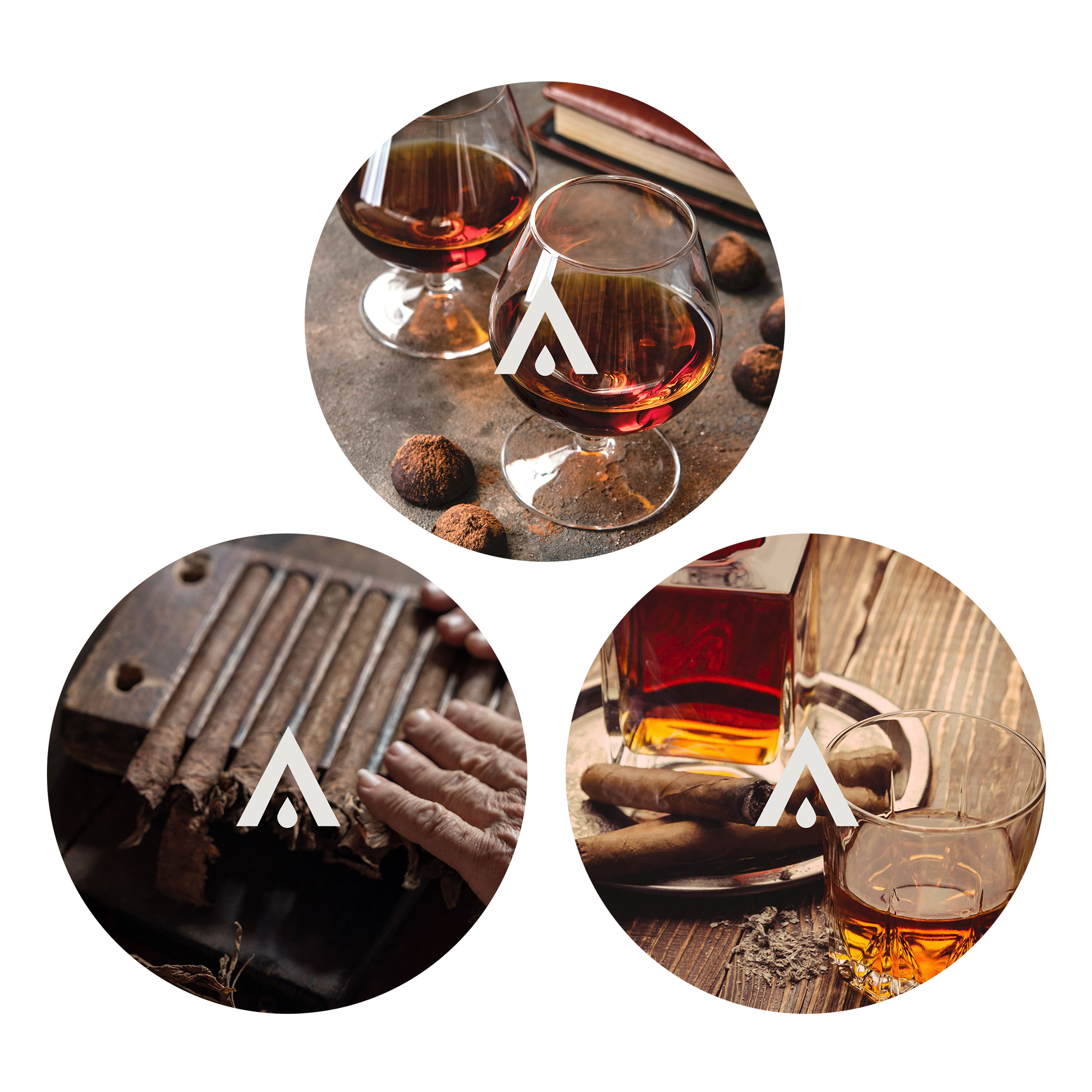 The Cigar Lounge Diffuser Oil Bundle scents included in the set