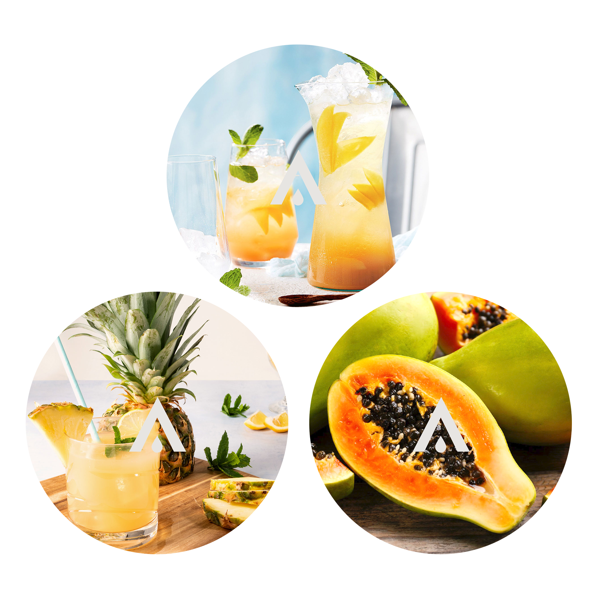 The Juicy Tropics Diffuser Oil Set of 3 tropical fragrances