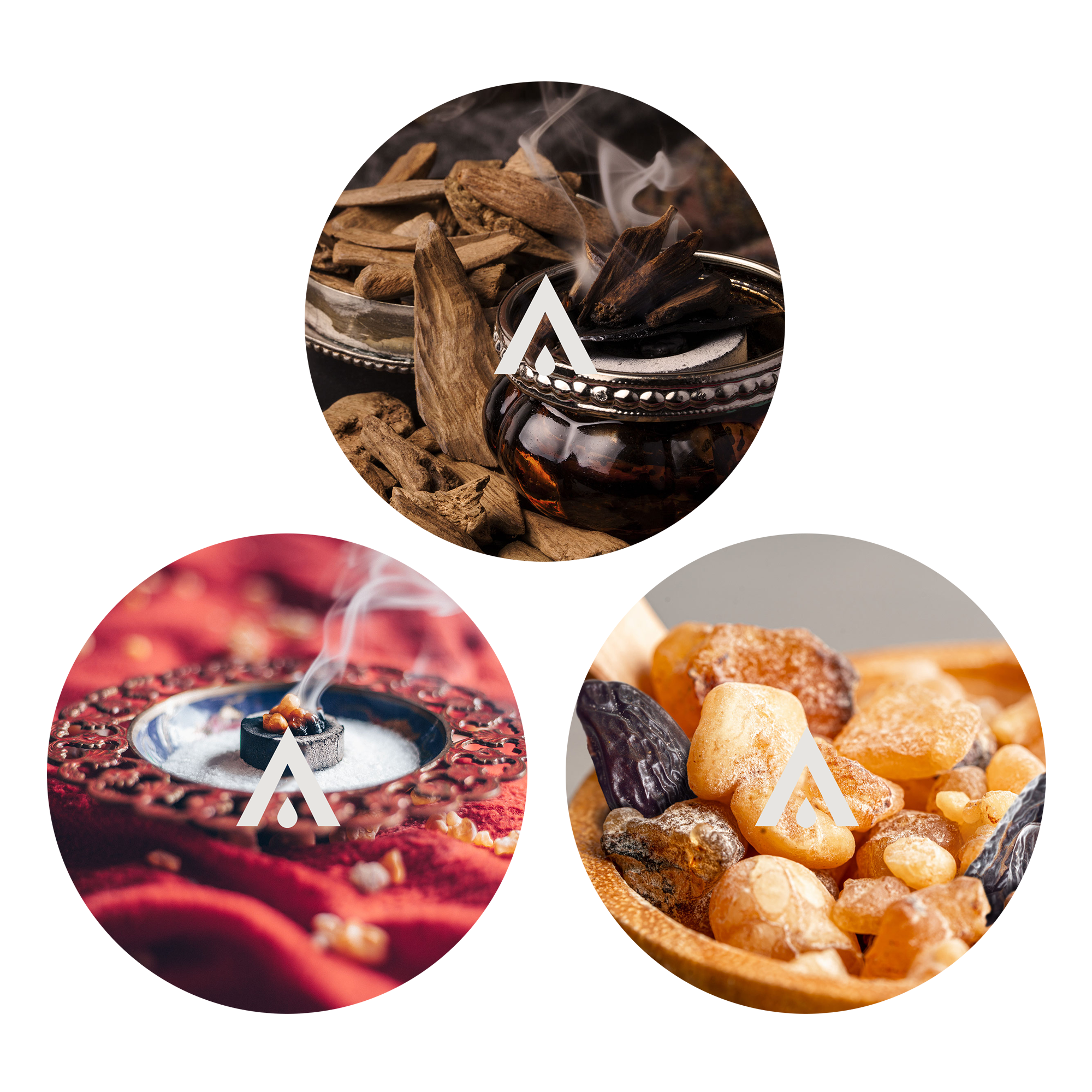 The Sacred Rituals Diffuser Oil set of 3 insence themed scents