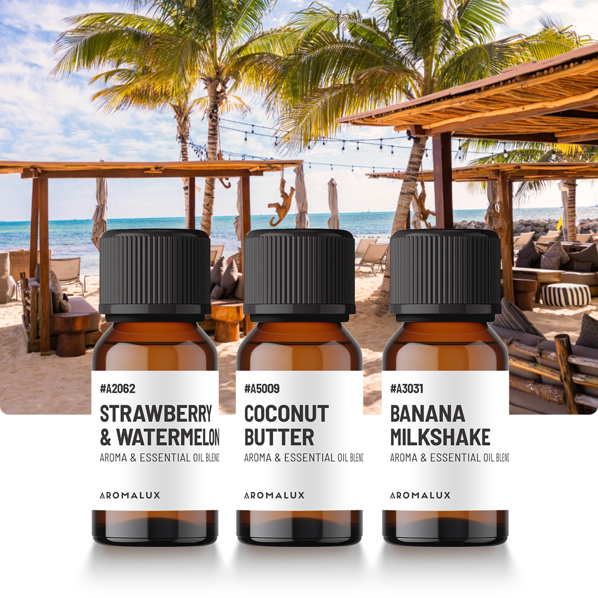 The Bungalow Beach Diffuser Oil Bundle – 3 Tropical & Sweet Scents