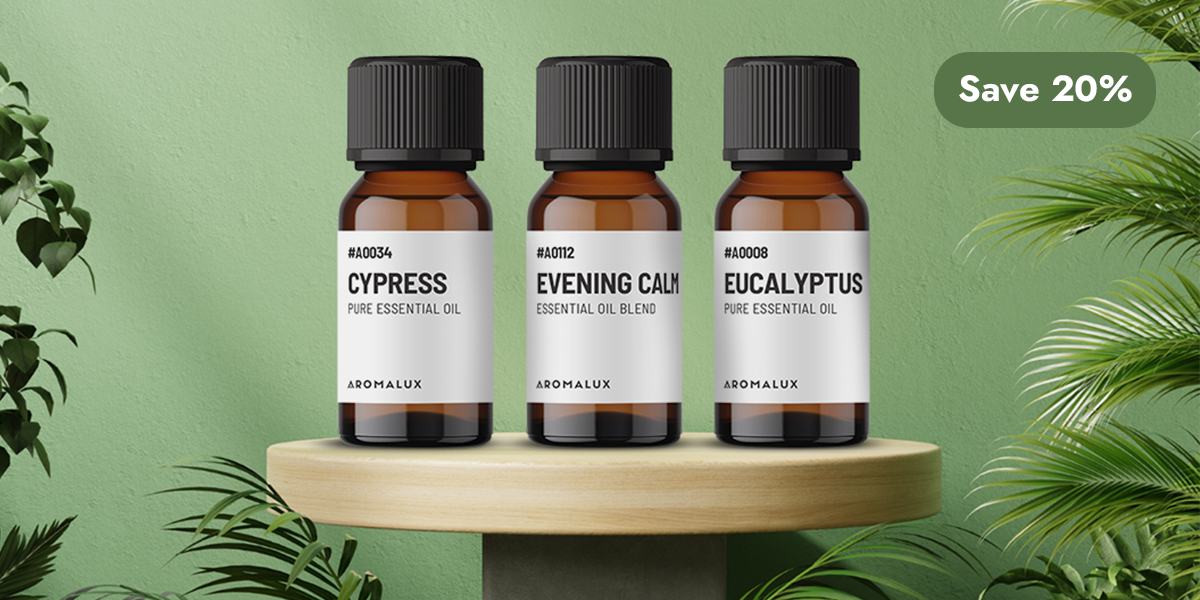 3x essential oil sets at 20% off