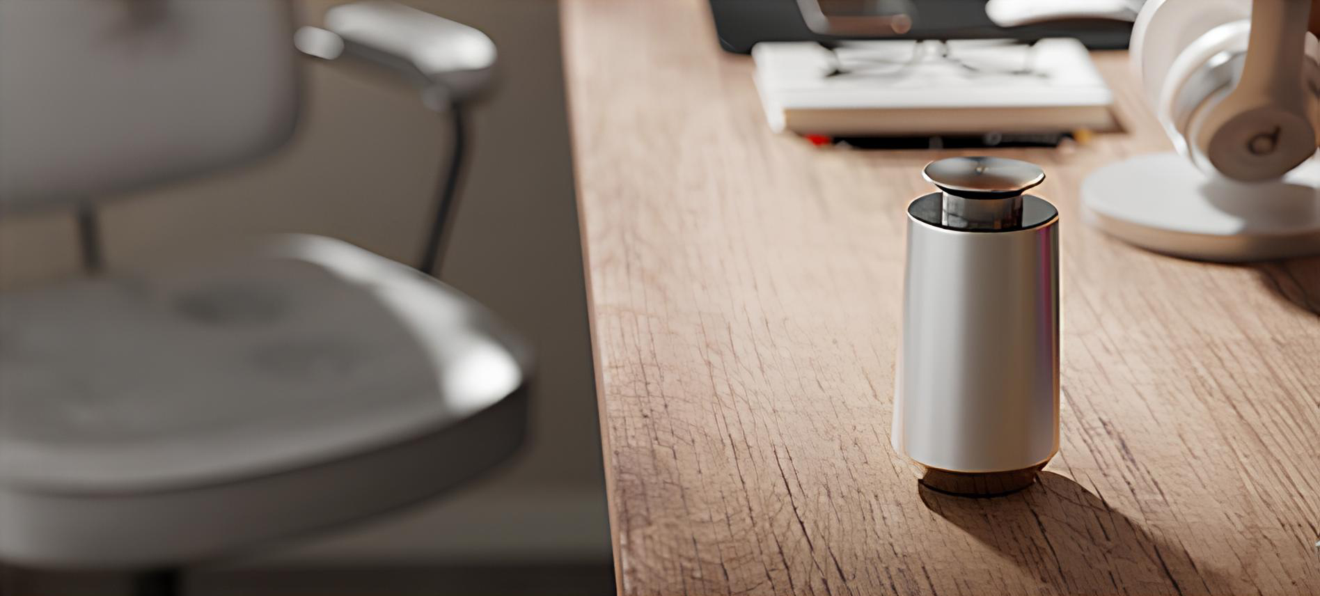 Aeolus One electric diffuser at a modern home office setting